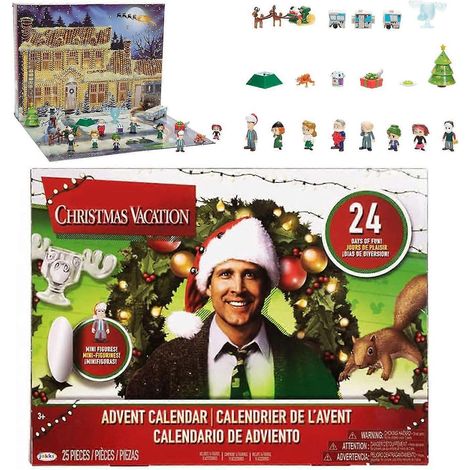 Adventskalender 2024, Weihnachts-Countdown-Kalender, Urlaubsgeschenk mit 2,5 cm großem Sammlerstück