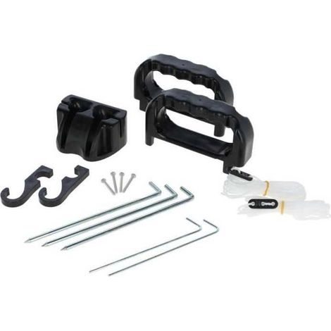 Kit apertura KERBL per rete 11–19 mm Passaggio regolabile Nero