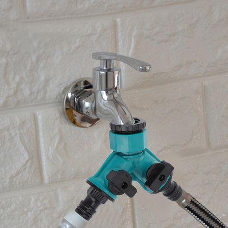 Y-Shunt-Adapter für den Haushalt, Gartenschlauch, Wasserhahn, Ein-/Ausschalter, Ventil, Rohrverschraubungen (1/5)