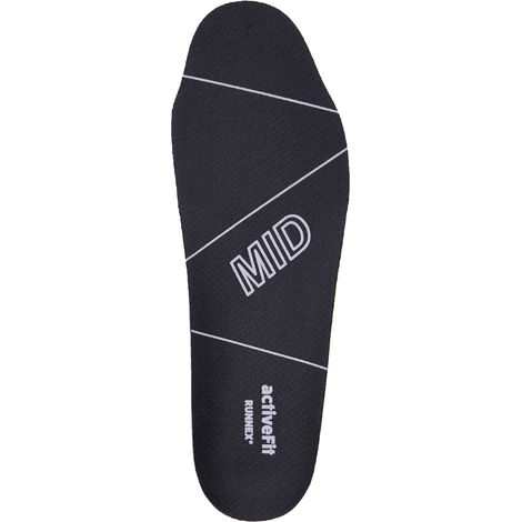 5411-42 RUNNEX® Einlegesohle activeFit mid Gr.42 schwarz/grau