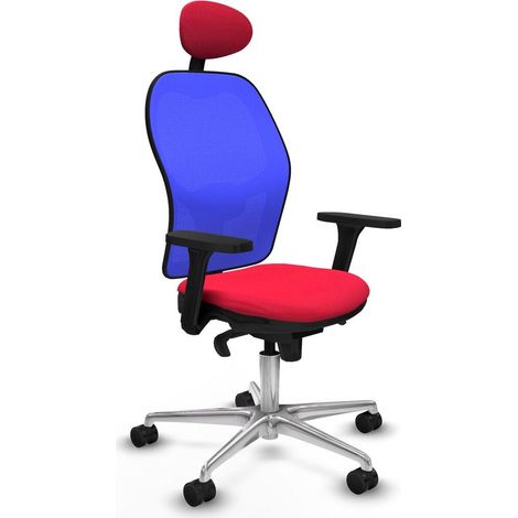 Piqueras y Crespo Silla de oficina moderna roja confortable (1/3)
