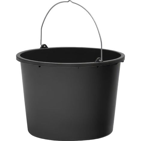 Seau 20 litres avec échelle graduée, seau de chantier, seau à plâtre (1/2)