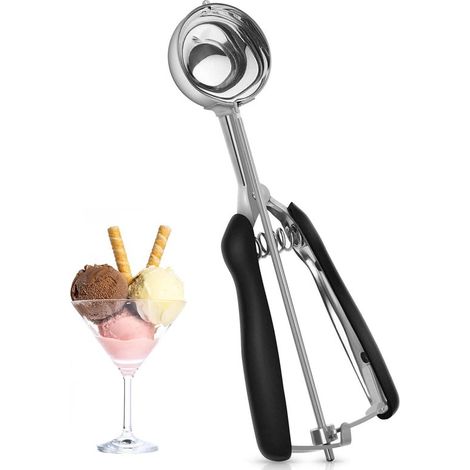 Paletta per gelato in acciaio inox 304, paletta per gelato, paletta per cupcake, paletta per muffin, paletta per biscotti