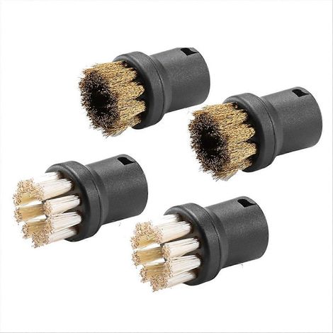 Ensemble de brosses électriques Kärcher, brosses rondes pour saletés tenaces, pour la cuisine et la maison, 2 brosses en laiton. (1/5)
