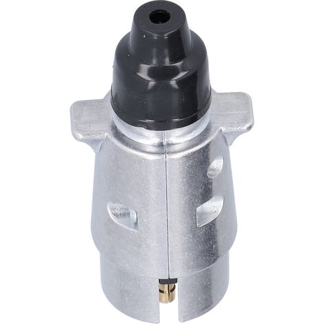 Presa elettrica a 7 pin per rimorchio, interfaccia per camion/camper, cavo di alimentazione impermeabile argentato da 12 V CC per veicoli europei (1/5)