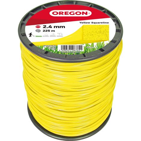 Fil de Débroussailleuse 2.4 mm Jaune Carré, 2.4mm x 225m (1/5)