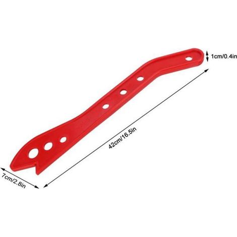 Pousseur De Sécurité - ABS Rouge - Pour Scie À Table Degauchisseuse Fraiseuse - Embout 90° - 1 Pièce (1/4)
