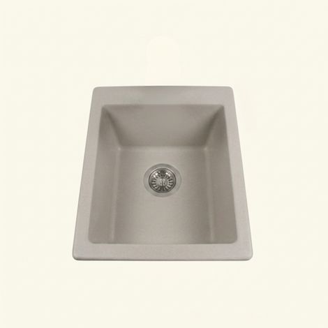Évier sous plan céramique gris taupe FELIX 1 bac 410x505 mm - sans trop plein (1/5)