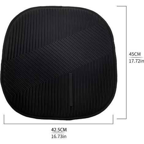 Coussin Gel Rafraîchissant - Assise Auto, Bureau, Noir, Fraîcheur et Confort - Alovez