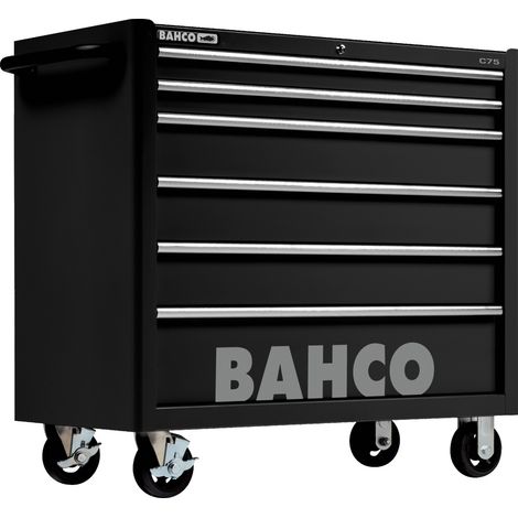Bahco Classic Werkstattwagen 40 mit 6 Schubladen, schwarz