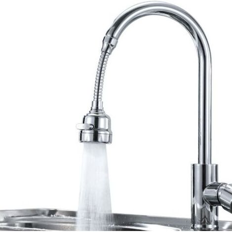 Faucet extender (length 16cm), 360 degree faucet, faucet extender, water saving device with 3 water outlet modes, suitable for kitchen, bathroom and garden (1/5)