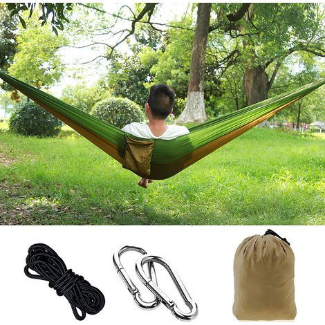 Hamac en nylon parachute pour camping et intérieur fauteuil (1/5)