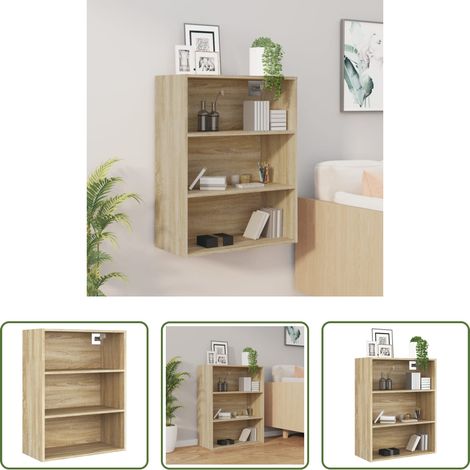 Wandregal -  Hängeschrank Sonoma-Eiche 69,5x32,5x90 cm (1/5)