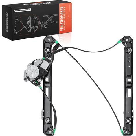 Regulador de elevalunas eléctrico, instalación delantera derecha, compatible con sedanes de lujo Serie 3 E46, modelos de 4 o 5 puertas, incluye motor eléctrico. (1/5)