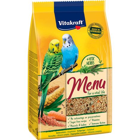 Alimento per Uccelli Vitakraft Menu Pappagallini 1 kg