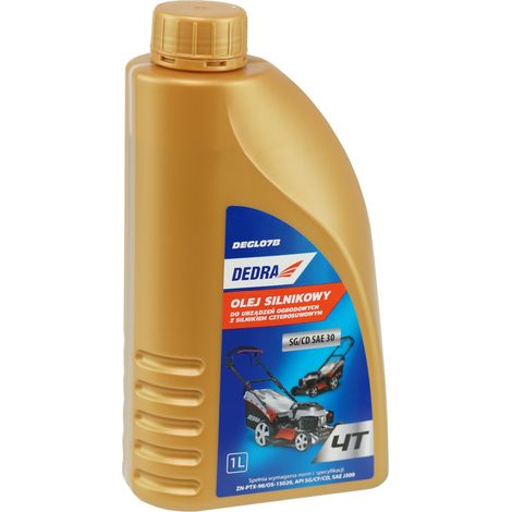 Huile pour tondeuse à gazon 4 temps DEDRA 1 L - API SG/CF/CD