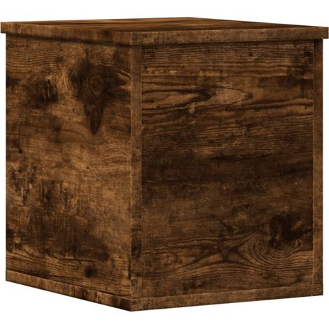 Maison Exclusive - Caja de almacenaje madera ingeniería roble ahu