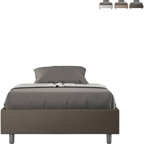 Letto sommier contenitore francese piazza e mezza 120x200 Azelia P1 - Marrone (1/5)