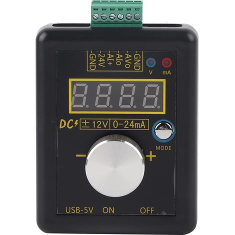 Générateur de signaux analogiques haute précision SG‑002, tension et courant 0‑24mA, 12V, pour calibration et test (1/5)
