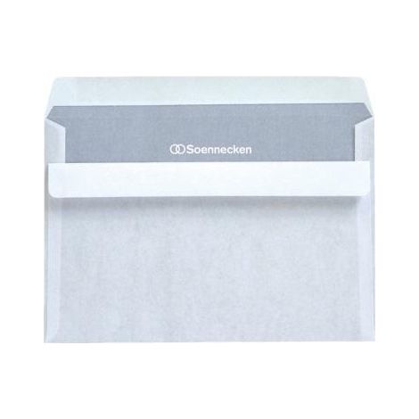 Briefumschlag DIN C6 162 x 114 mm (B x H) ohne Fenster 75g/m² mit Selbstklebung Papier weiß 25 St./Pack. (1/4)