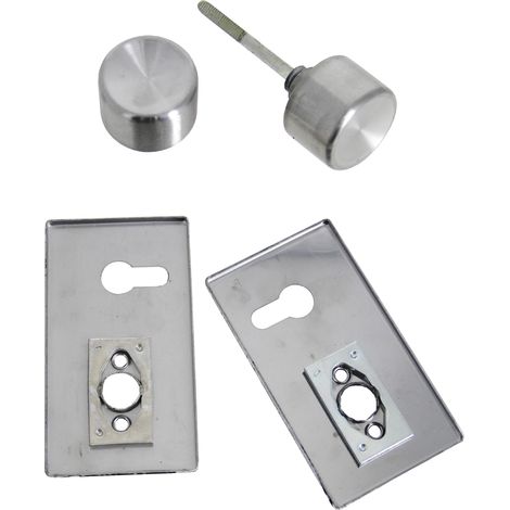 Ensemble à bouton sur plaque horizontale pour clé I finition inox brossé - BRICARD - 2036021