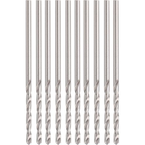 10 forets hélicoïdaux à tige droite pour la fabrication de bijoux, perles et autres accessoires de perçage (1,65 mm) (1/5)