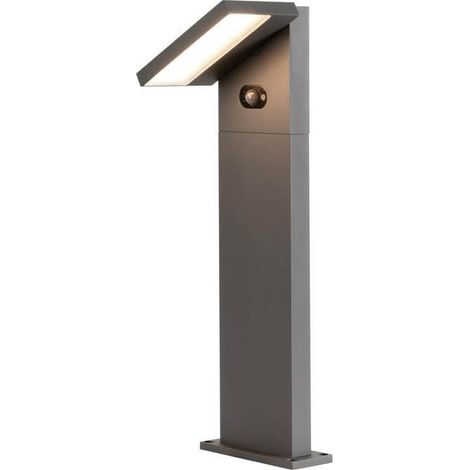 Borne ABRIDOR 60 HYBRID solaire 2200/2700 K IP65 gris bord de mer - SLV - 1008543 (1/3)