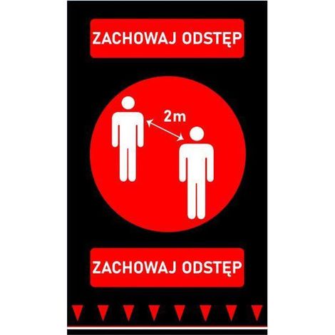 Tapis de distance de sécurité - 900x1500 mm - Finedine
