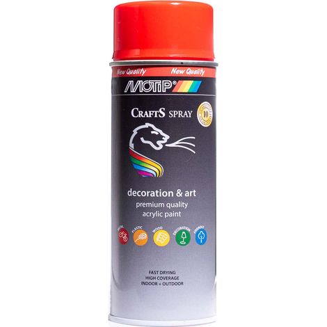 Pintura acrílica en aerosol RAL 3000 Rojo 400ml ARTESANÍA (1/5)
