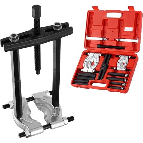 Kit d'Extracteur de Roulement 14PCs, Séparateur de Roulement de 5 T, Kit de Retrait de Roulement de Pignon avec Mâchoires 50-70 mm 30-50 mm, Ensemble de Séparateur Et d'Extracteur de Roulement (1/5)