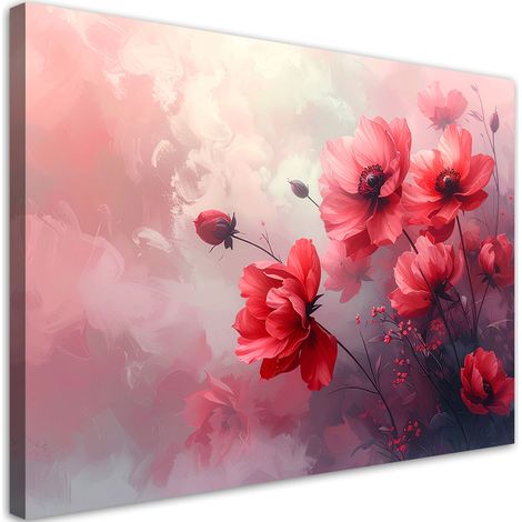 Wandbild Rote zarte Blumen 30x20 (1/5)