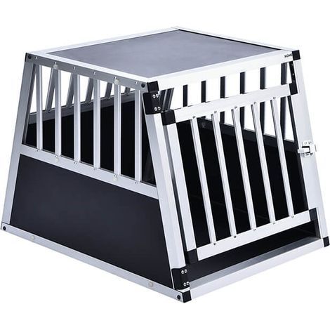 HOME DELUXE - Box trasporto cani in alluminio SKITO M - 69 x 54 cm Taglia M