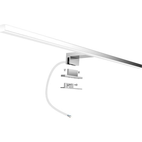 Lampe Miroir Salle de Bain 10W 820LM 60cm 230V 4000K,3 en 1 Miroir Lumineux Led,Non Scintillement,Pince sur Miroir, Armoire,Mur Lampe LED 600mm (1/5)