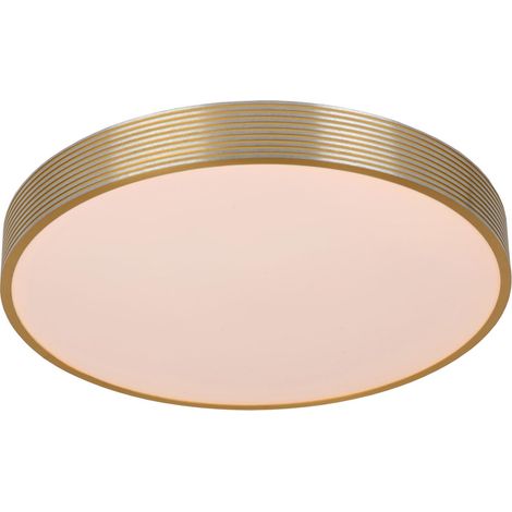 Plafonnier LED Ø39cm 24W doré gradable Malin Lucide (1/2)