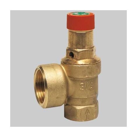 VALVOLA DI SICUREZZA ORDINARIA A MEMBRANA DI MASSIMA PRESSIONE - 1/2x3/4 3 Bar 50 kW