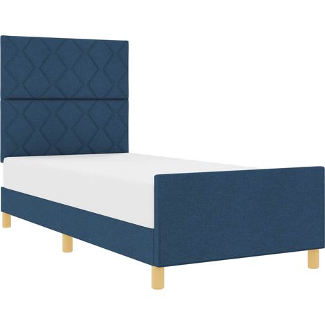 Maison Exclusive - Struttura del letto con testiera Blu 100 x 200 cm Tessuto
