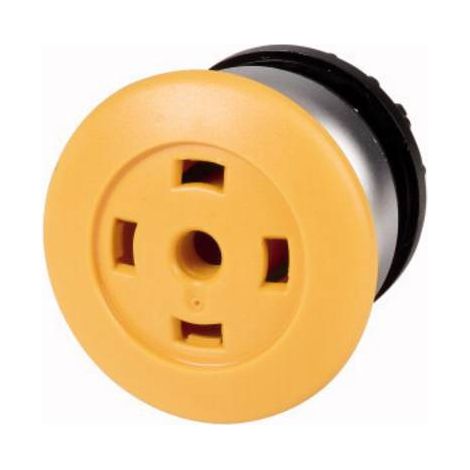 bouton poussoir « coup de poing » à rappel,lumineux jaune sans étiquette 000216738 EATON M22 DP Y X GVP (1/2)