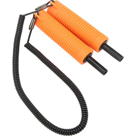 Piquet de sécurité pour la pêche sur glace, pic à glace télescopique orange en acier inoxydable, adapté à une utilisation hivernale en extérieur. (1/5)