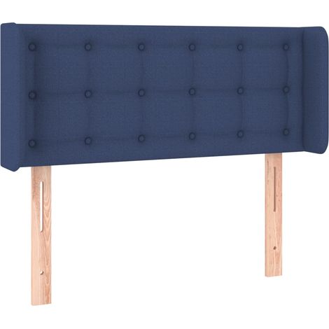 Maison Exclusive - Kopfteil mit Ohren Blau 83x16x78/88 cm Stoff