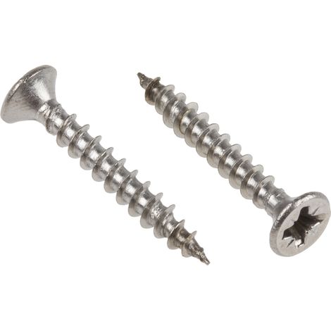 Vis à bois, 3.5mm, tête Fraisée 25mm, en Acier Inoxydable A2 304 ( Prix pour Sachet de 100 )
