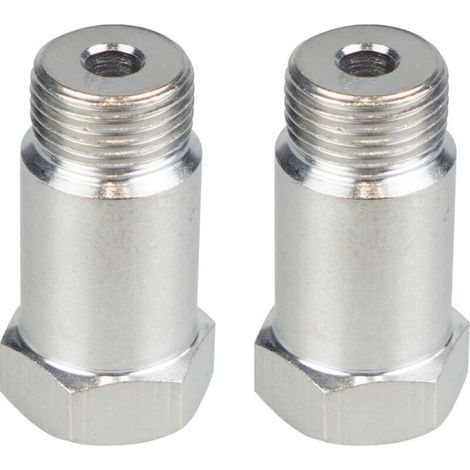 2 Stück M18 1,5 Sauerstoffsensor-Adapter O2-Abstandshalter Isolator Motorkontrollleuchte CEL-Fix Verlängerungslänge 45 mm - Lambdasonde mit Schlüssel Typ R EP3