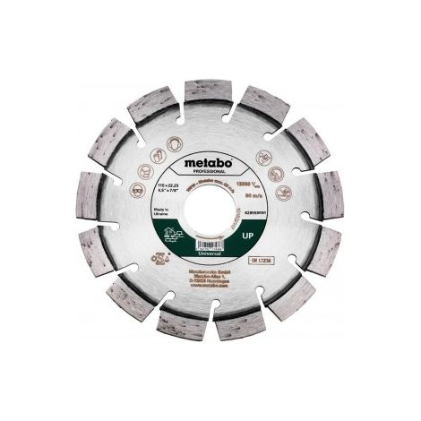 DISCO DE DIAMANTE UP 115MM 22,23MM 9MM - METABO