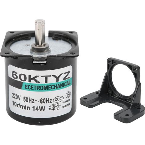 Moteur synchrone AC 220V 10 tr/min avec réducteur à engrenages métalliques, dispositif mécanique accessoire pour moteur miniature (1/5)