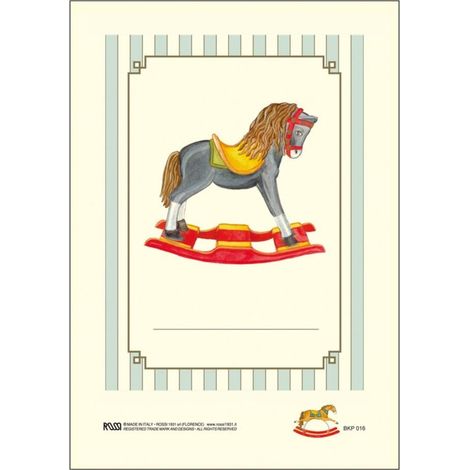 Adesivi decorativi BKP 016 Cavallo 6 pezzi rossi