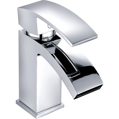 Stylish Cloakroom Basin Mixer Tap Bathroom Sink Faucet Chrome (1/5)