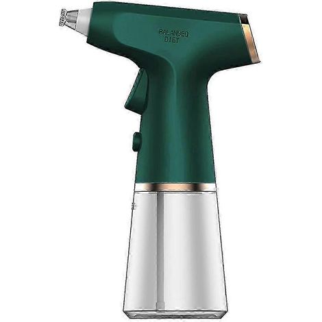 Vaporisateur d'huile d'olive électrique rechargeable, transparent et étanche, flacon vide, sans fil, vert-B15 (1/5)