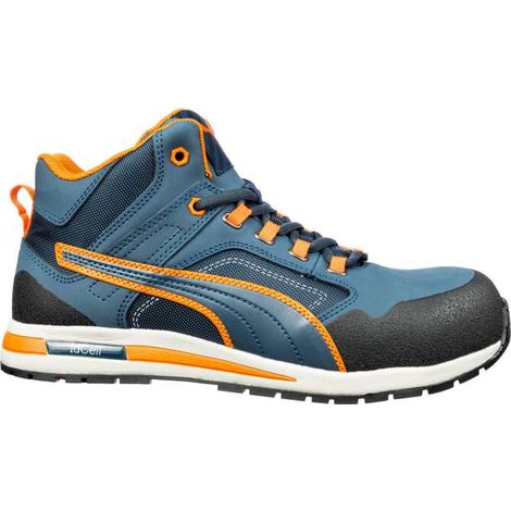 Scarpe da ginnastica di sicurezza alte Puma Crosstwist S3 HRO SRC Marina 39