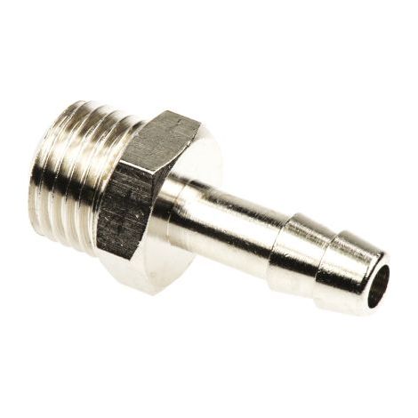 Douille annelée pour tuyau x mâle BSPP laiton nickelé série 0931-0931 06 13 - Parker Legris