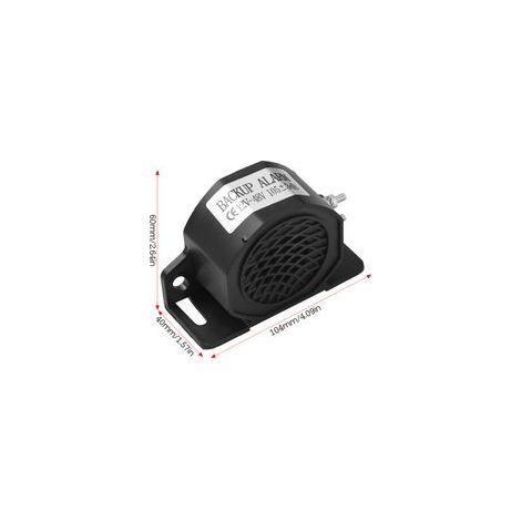 Avertisseur sonore de recul 12V-48V 105±3dB(A) pour voiture, aspirateur BiBi, alarme sonore de recul étanche IP67 pour camions, excavatrices et engins de chantier. (1/5)