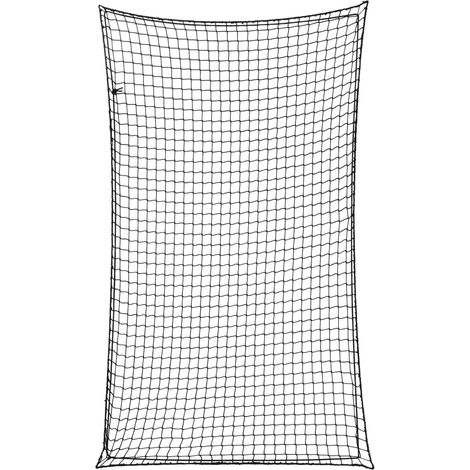 Rete di protezione per rimorchio ancoraggio per carichi portapacchi con corda elastica 21 x 125 m PP nero 020042177